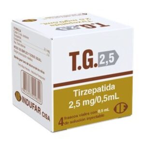 T.G. 2,5 mg / 0,5 mL — 4 viales